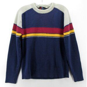 VINTAGE White Stag Sweater Small Wool Pullover 80s 90s Colorblock *